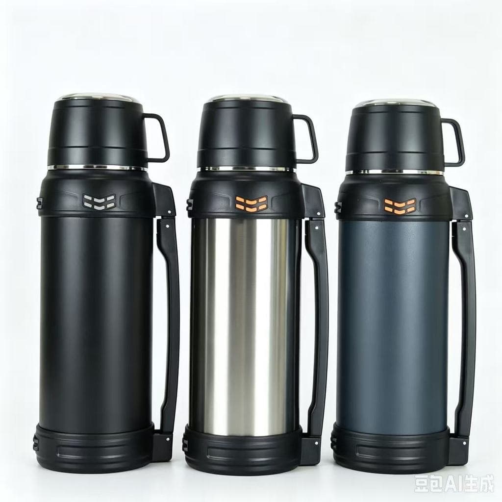Garrafa de água Térmica, Aço Inoxidável com Copo 2L H27-1559