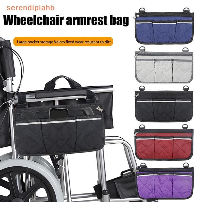 Bolsa De Armazenamento Lateral Para Apoio De Braço Cadeira De Rodas Bolso Portátil Adequado A Maioria Das E Acessórios