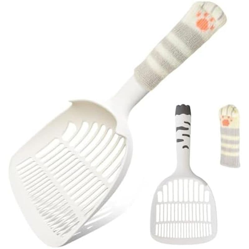 Colher Para Areia De Gato , Gatinho , Coletor De Cocô E Cachorro , Design De Malha De 3 Camadas , Alça De Pata Fofa , De
