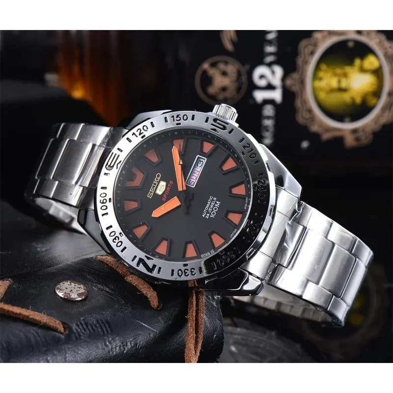 Seiko SRP747J Feito No Japão Quartzo Automático Masculino 100m Mergulho Esportes Clássico Moda Retro Luminoso Banda De A