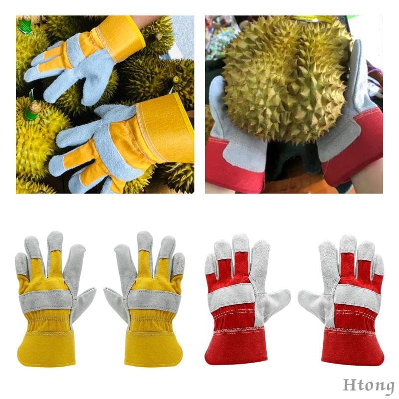 [Htong] Luvas De Colheita Durian Jardinagem Quintal Luva De Jardim Resistente A Espinhos Proteção Para As Mãos Remoção D