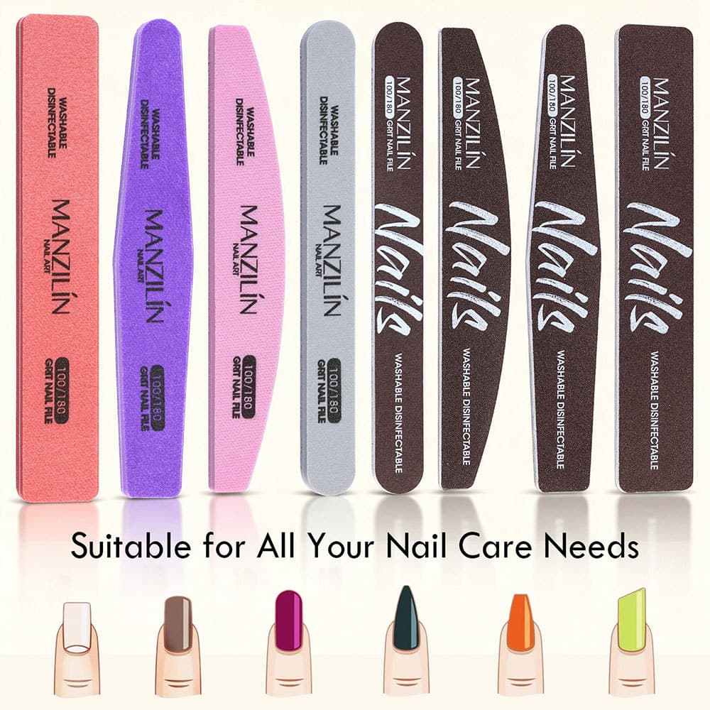 Amortecedor De Unhas De Esponja Lavável Dupla Face , Arquivo De Polimento De Lixamento De Manicure Para Moagem De Superf