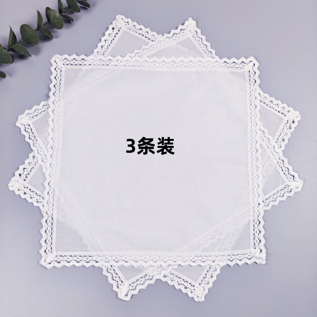 3 pacotes de lenços de algodão de renda requintados, decoração de casa de casamento para mães, amigos, namoradas