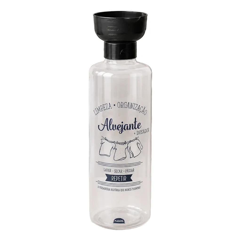 Porta Alvejante 970ml Com Dosador P/ Lavanderia Organiza