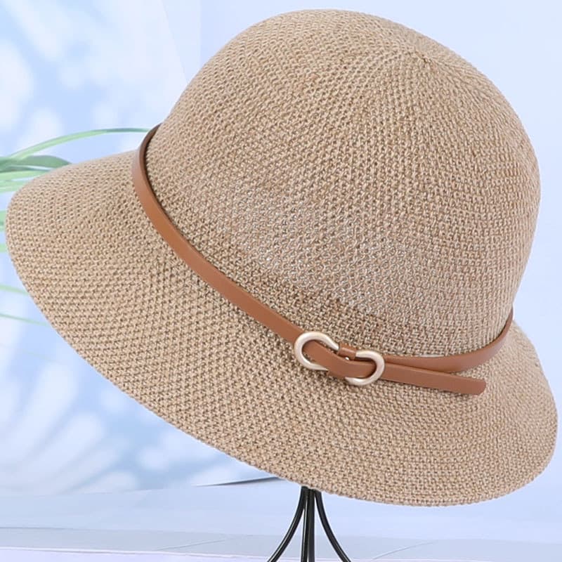 Chapéu para idosos de meia-idade feminino verão mãe guarda-sol chapéu estilo fino avó idosa legal chapéu protetor solar