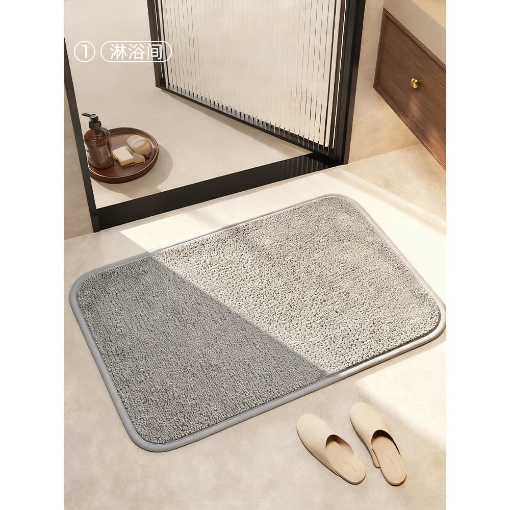 Tapete absorvente para banheiro, tapete absorvente para porta de banheiro, tapete para pés, banheiro, toalha de chão, ta