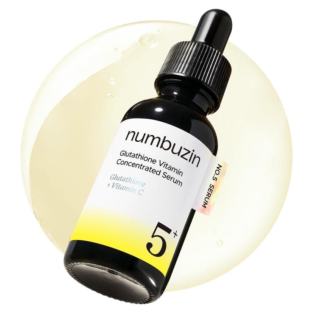 numbuzin No.5 Sérum Concentrado de Vitaminas, Cuidado para Manchas Escuras, Sérum de Glutationa e Vitaminas, Cuidados co