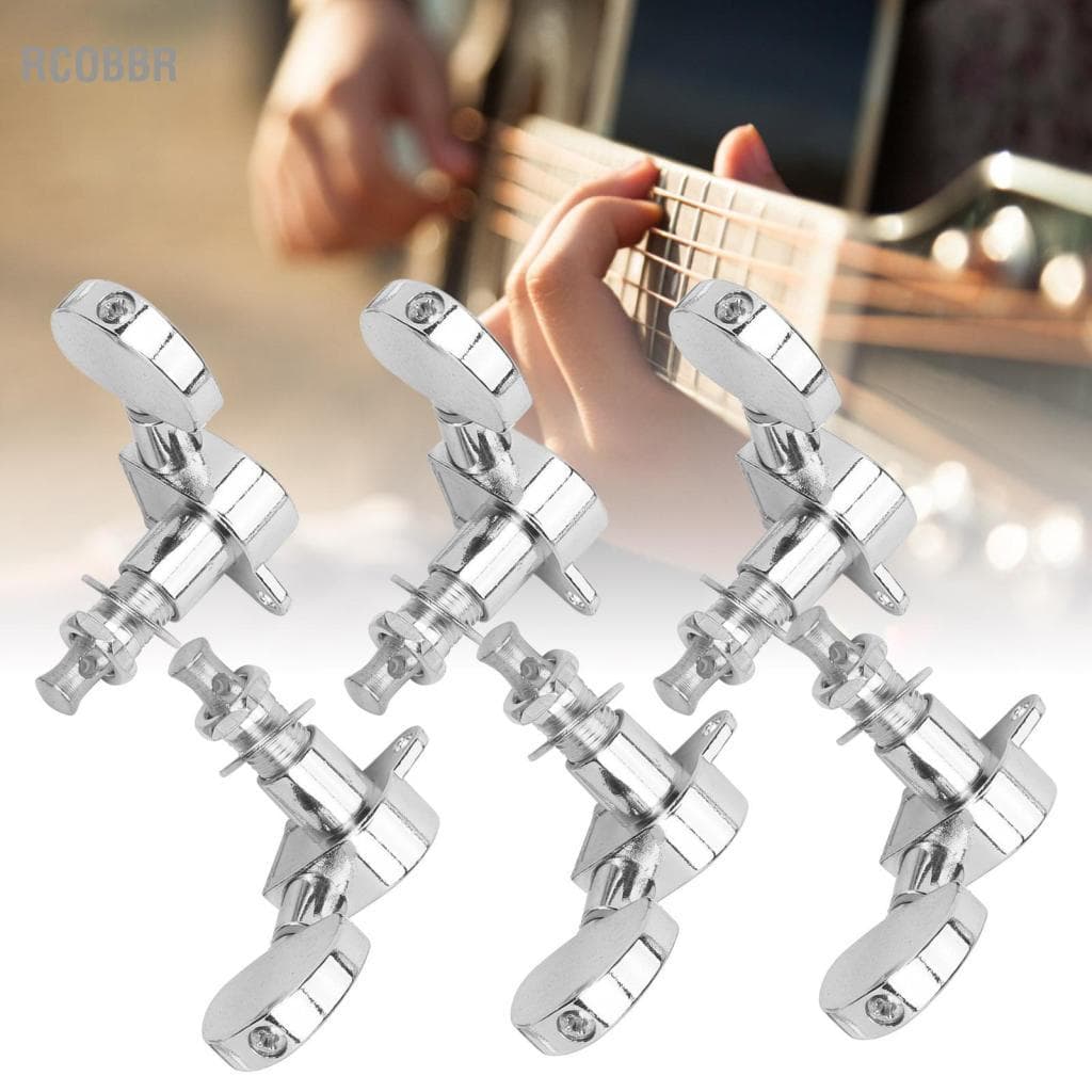 Rcobbr Daconovo Guitar Tuning Pegs Tuner Head Keys 6 unidades seladas 3 esquerda direita cabeças de máquina de liga de
