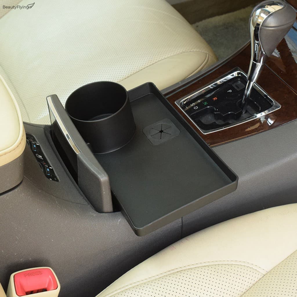Organizador Universal De Porta-Copos Para Carro-Bandeja Multifuncional ABS Bebidas E Lanches