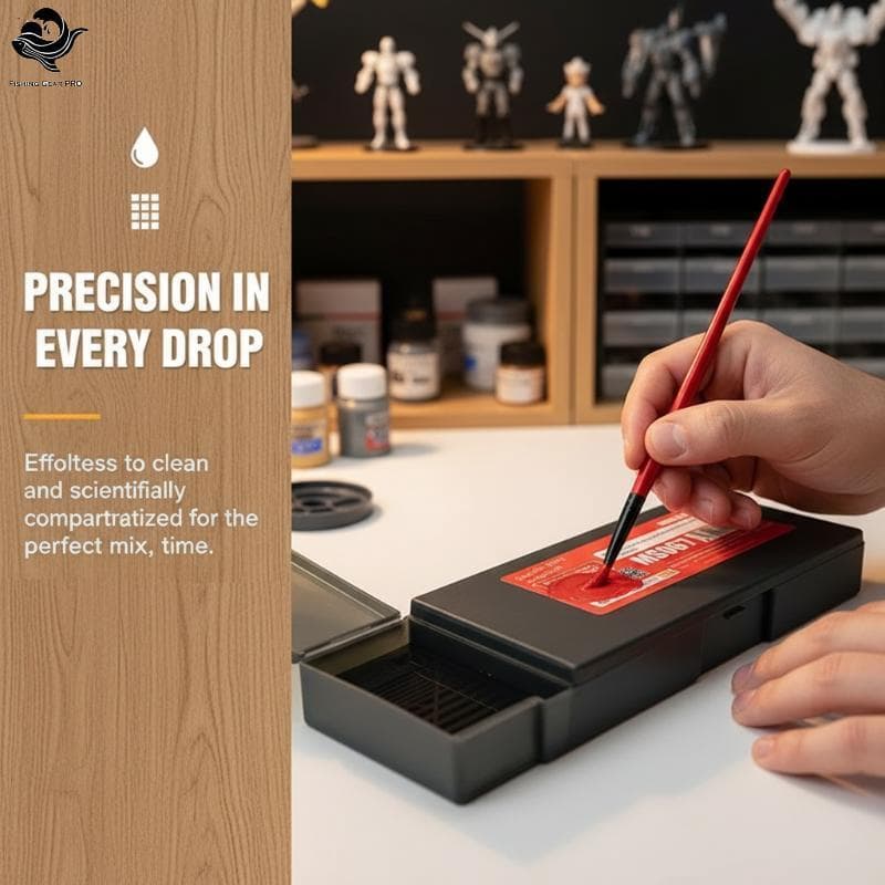 PFG Paleta Molhada Para Pintura De Modelo Acrílico , Bandeja Com 20 Espaços , Preserva A Qualidade Da Artistas Hobby , S