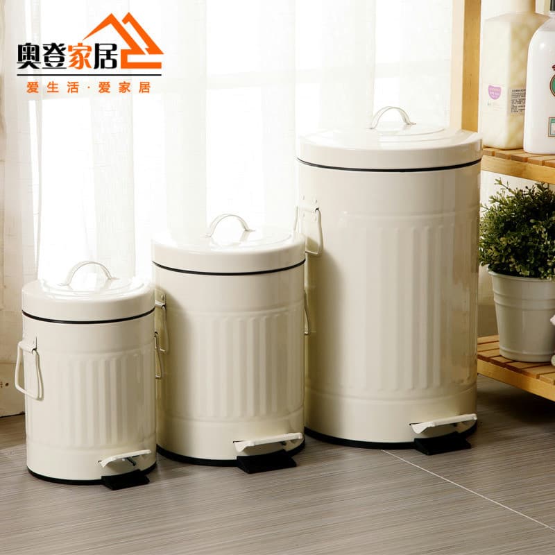 Lixeira com Pedal laranja de Taiwan, cozinha/banheiro/sala de estar, moda criativa, lixeira sanitária doméstica, frete g