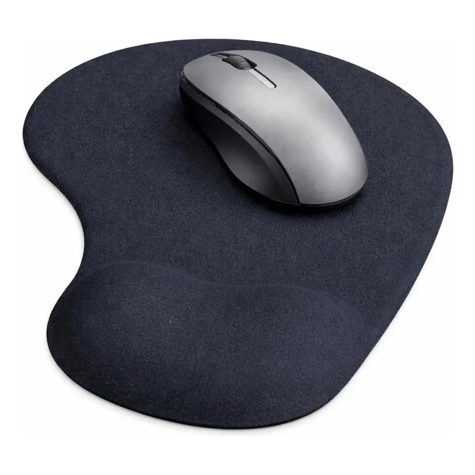 Kit Mouse Sem Fio Wireless Com Mouse Pad Com Apoio De Pulso