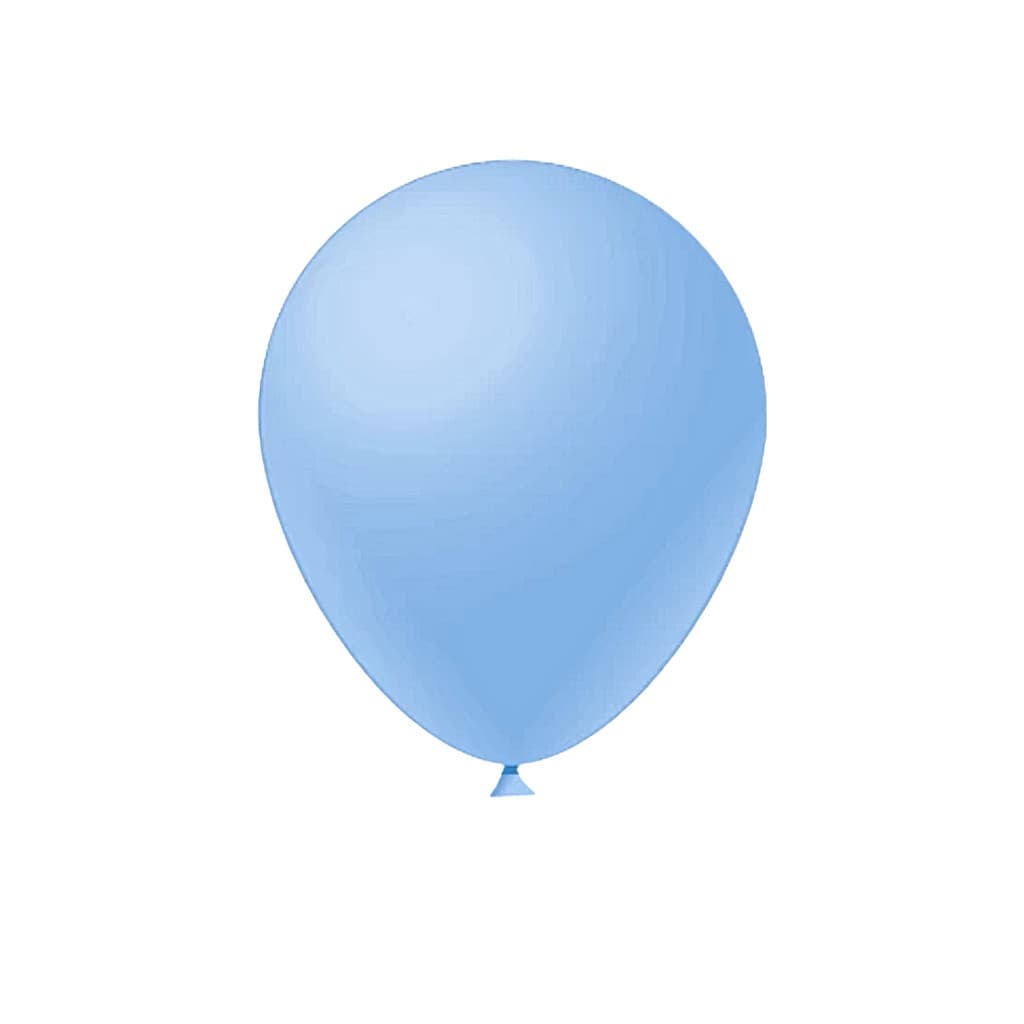 Balão Bexiga Aniversário Látex Liso N 5 Polegadas 50un Festball Azul Claro