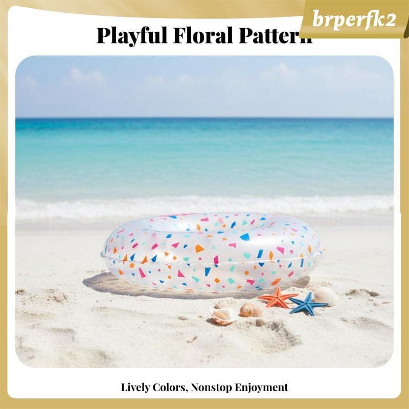 [Brperfk2] Tubo De Piscina Inflável Com Padrão De PVC Colorido Para Adolescentes , Adultos , Praia , Férias , Lago