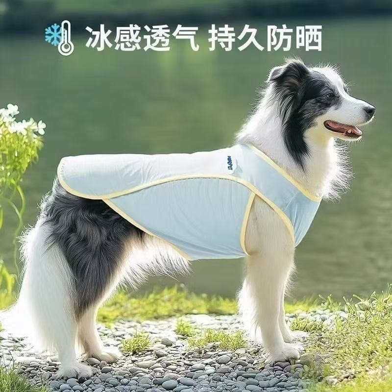 Protetor solar roupas resfriamento animais de estimação médio grande cães Anti-derramamento cães grandes roupas legais c