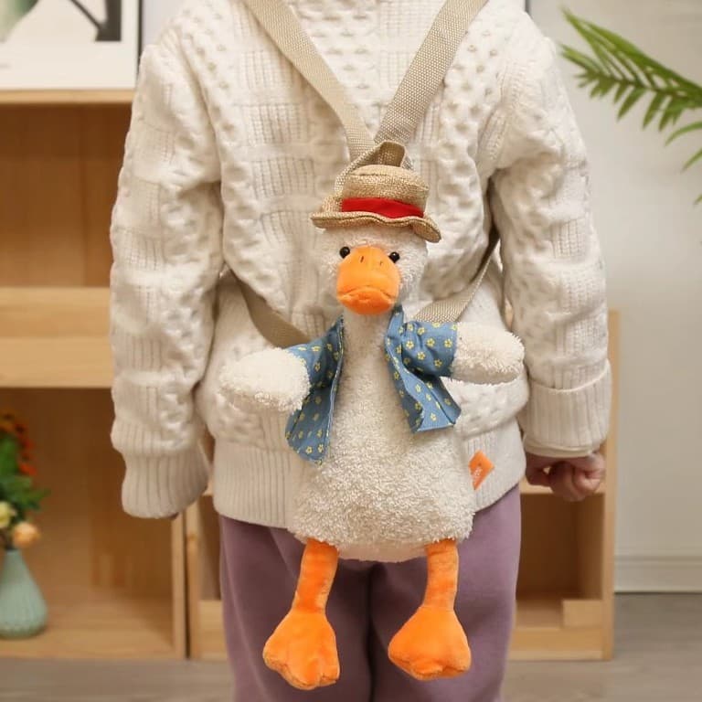 Bonito férias pato saco de pelúcia feminino na moda influenciador pato saco feio bonito Cross-corpo pequeno saco de um o