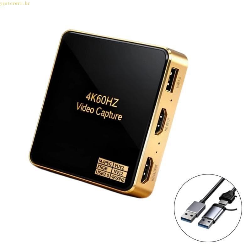 Placa Captura Vídeo YYS Compatível Estúdio Suporte Para Passagem 4K 60Hz Habilitado Streaming 3840x2