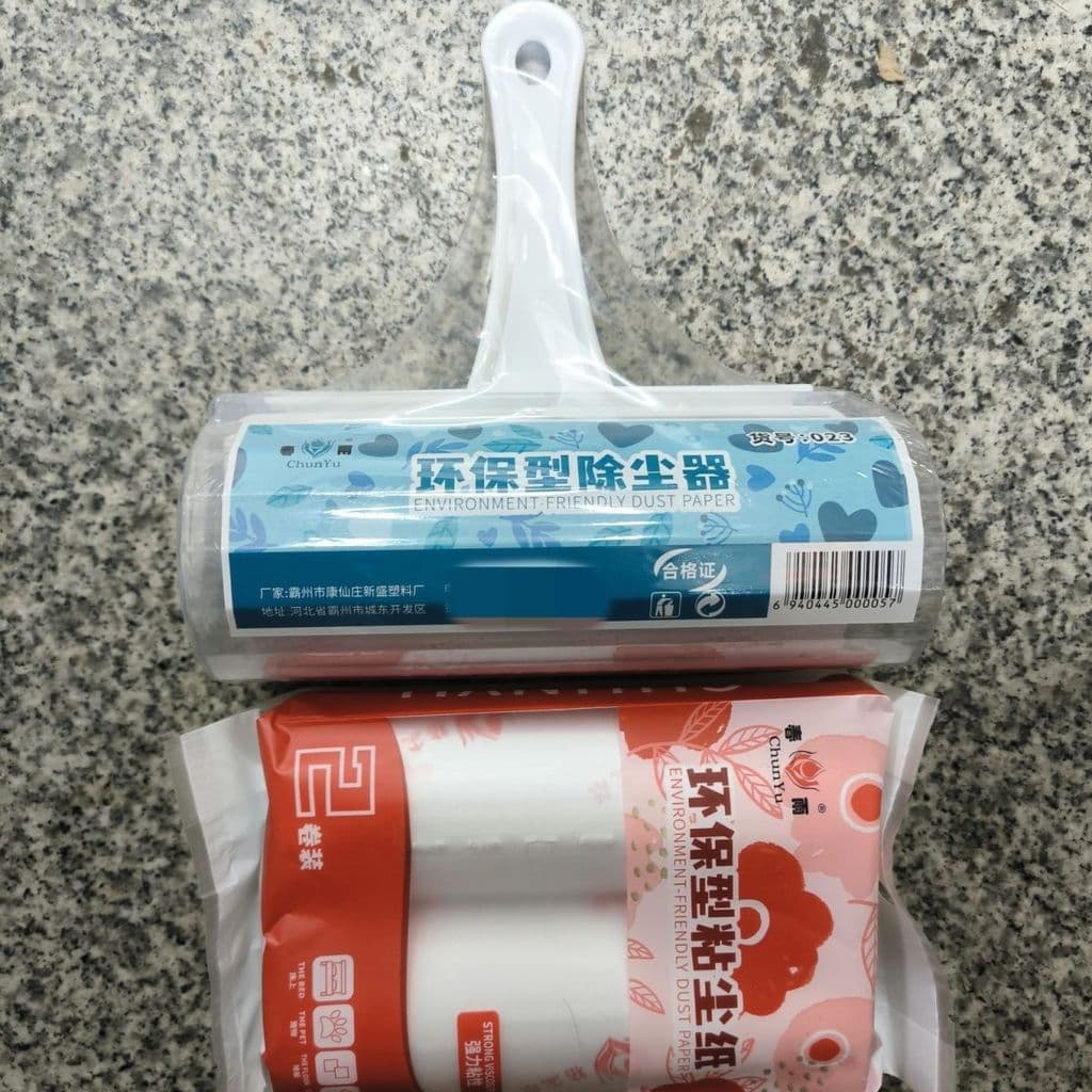 Coletor de poeira de chuva de primavera + papel adesivo forte ecologicamente correto lençol roupas cuidados com animais
