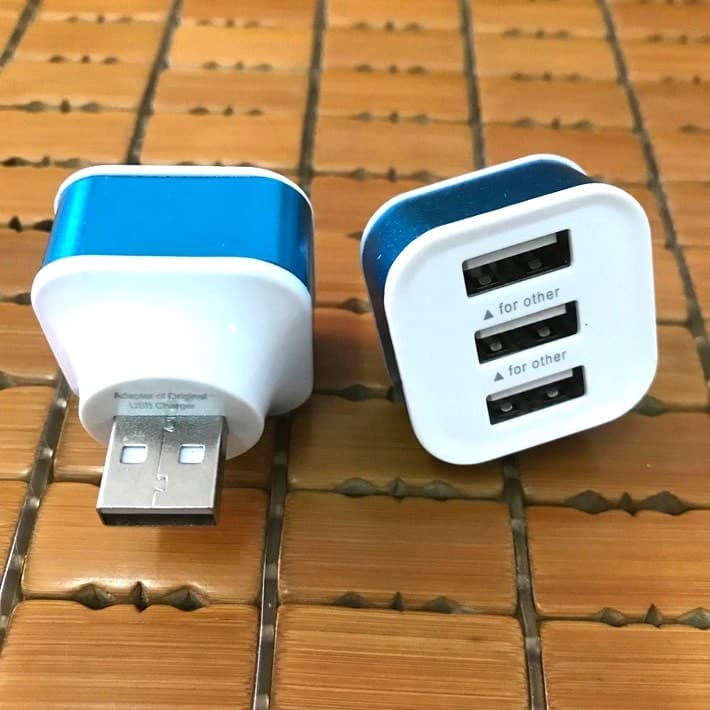 2 portas de carregamento usb um para dois hub Multi-porta de alta velocidade usb 2.0 suporte ipad carregamento Universal