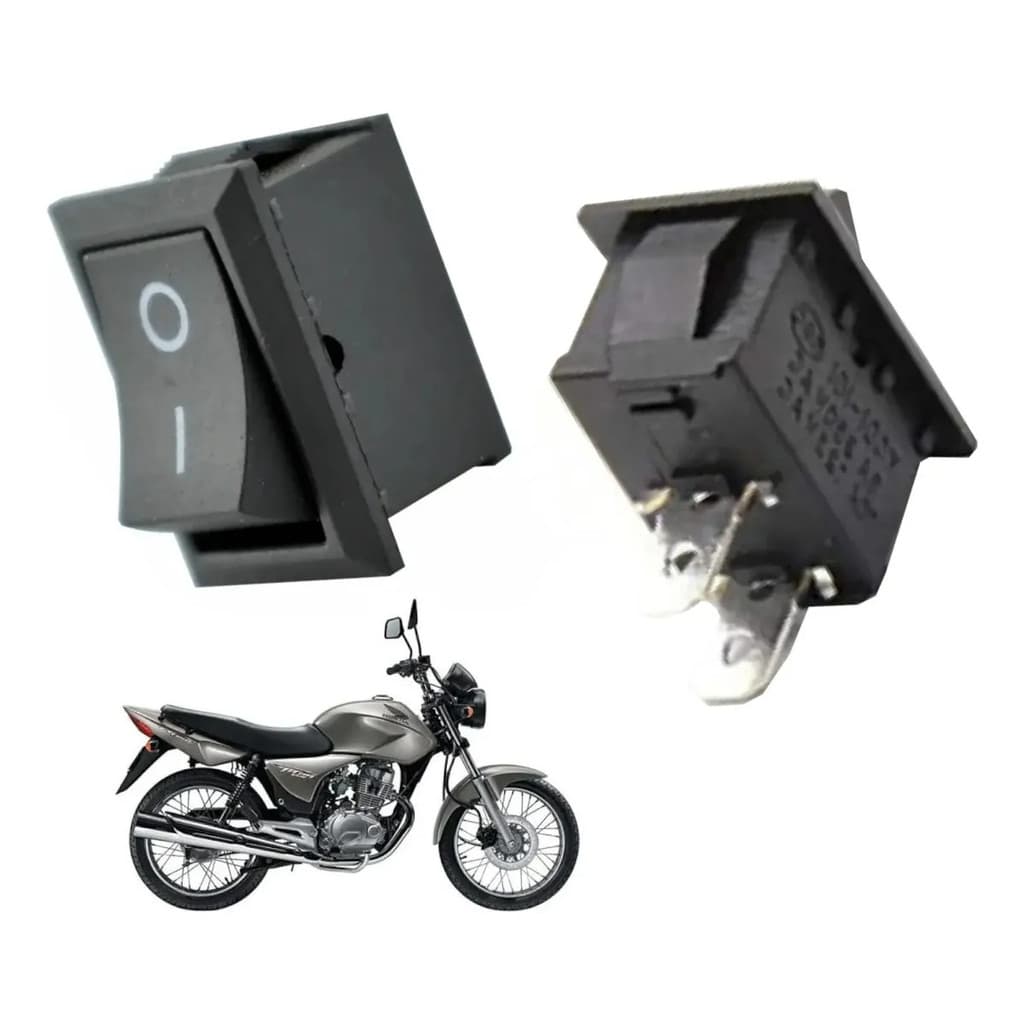 Interruptor Auxiliar Tic Tac Mini 12v Universal Botão