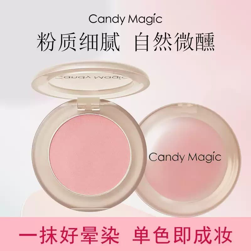 Candy CandyMagic Monocromático Blush Vitalidade Blush Delicado Ajuste Revelando Tez Diário Rosa Blush Natural Ligeiramen