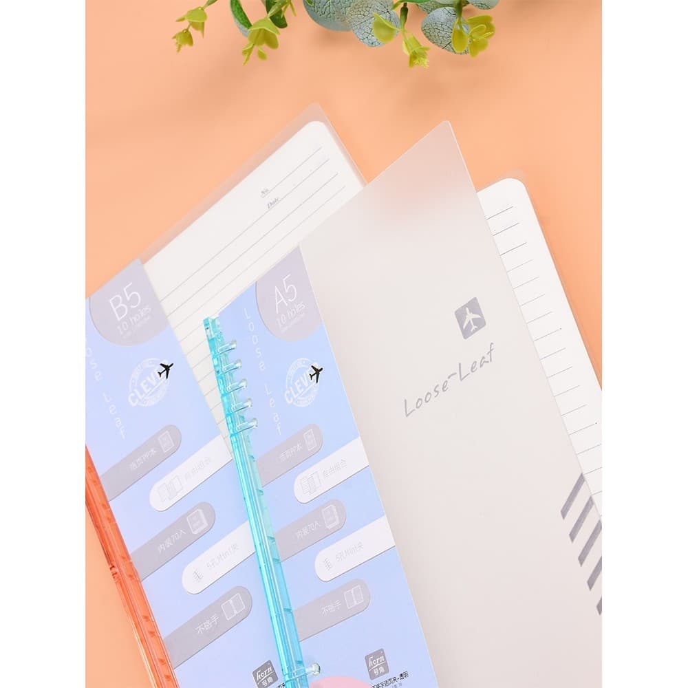 Horn No. Horn Caderno de folhas soltas estilo mão 70 folhas A5B5 Substituição de caderno removível Plus Page Notebook Es