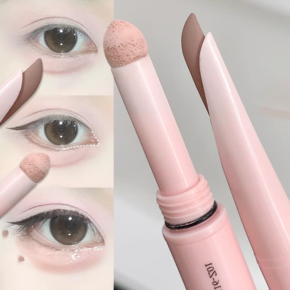 Lápis Delineador De Ponta Dupla Deitado Bicho Da Seda Egyosal Caneta Diamante Glitter Fosco Brilho Creme Sombra Highligh