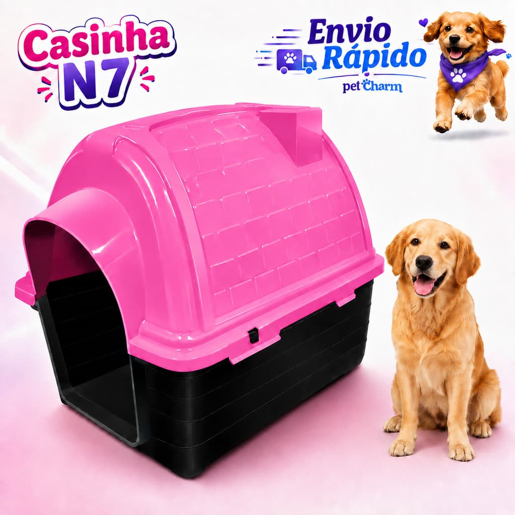Casa Casinha Pet Cachorro N7 + Caminha Pra Cachorro Casinha Para Cachorro Caminha de Cachorro