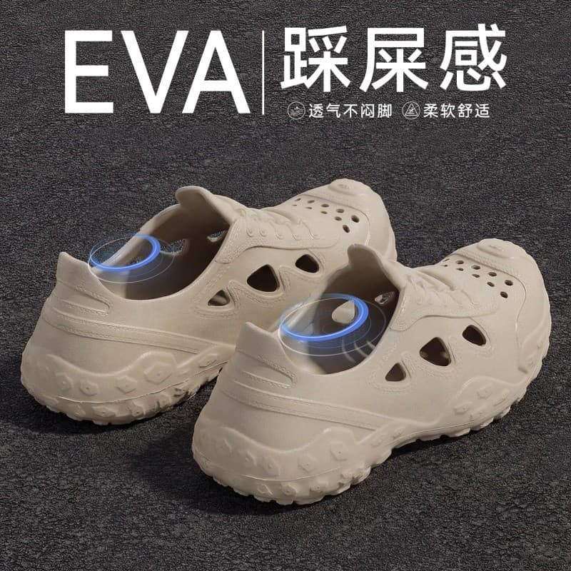 Buraco sapatos masculinos verão exterior wear 2026 novo estilo ao ar livre antiderrapante praia condução sandálias espor
