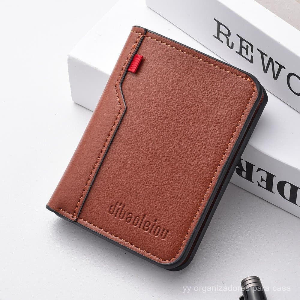 [Promoção] Carteira Masculina Vertical Curta, Carteira Pequena Masculina, Bolsa Masculina, Carteira de Couro Masculina 7