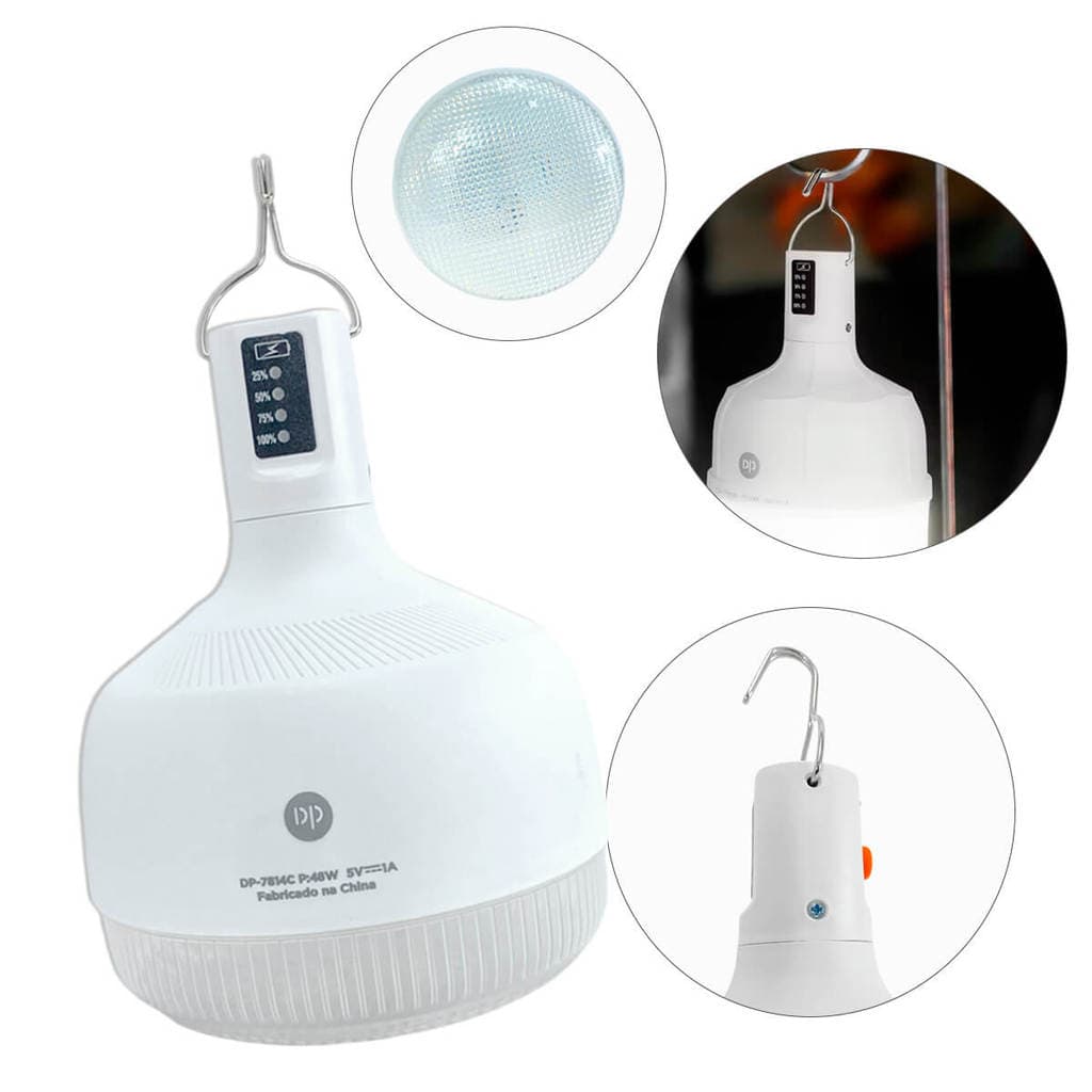 Lâmpada de Emergência com Bateria 48w