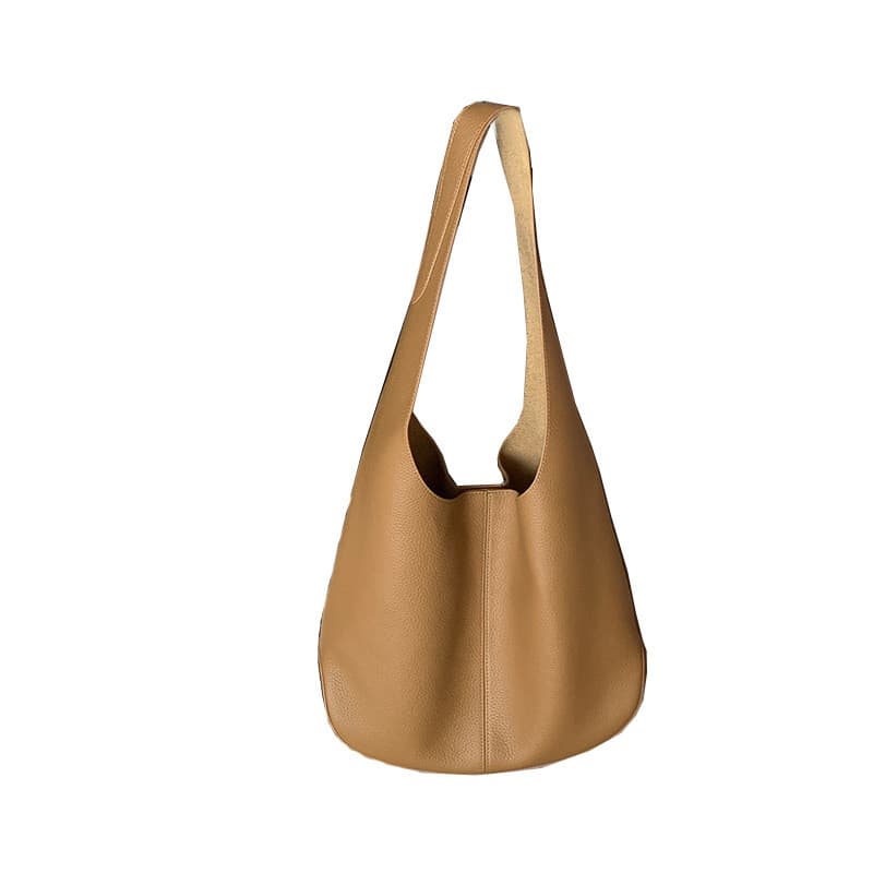 Grande Capacidade De Couro Macio Axilas Sacola Novo Nicho commuter Balde Saco Feminino Bolsa Ombro Genuíno