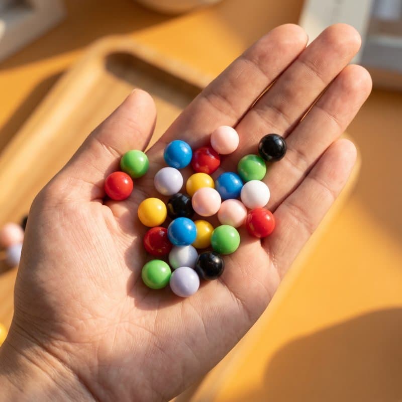 🧸 80Peças Bolinhas De Plástico Para Jogos De Mesa Infantis