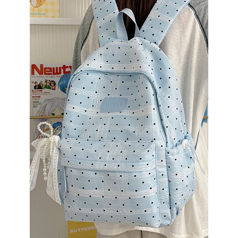 Pequena mochila universitária fresca de grande capacidade estudante do ensino médio feminino mochila nova luz All-Match