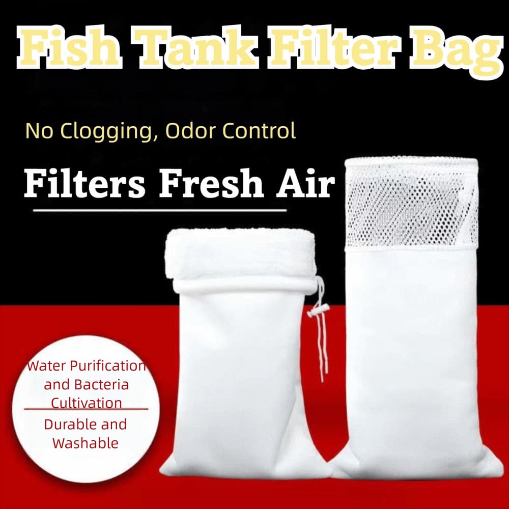 Saco De Filtro Para Tanque De Peixes , Sacos De Fluxo Anti-Tombamento Laváveis Transbordamento , Reutilizáv