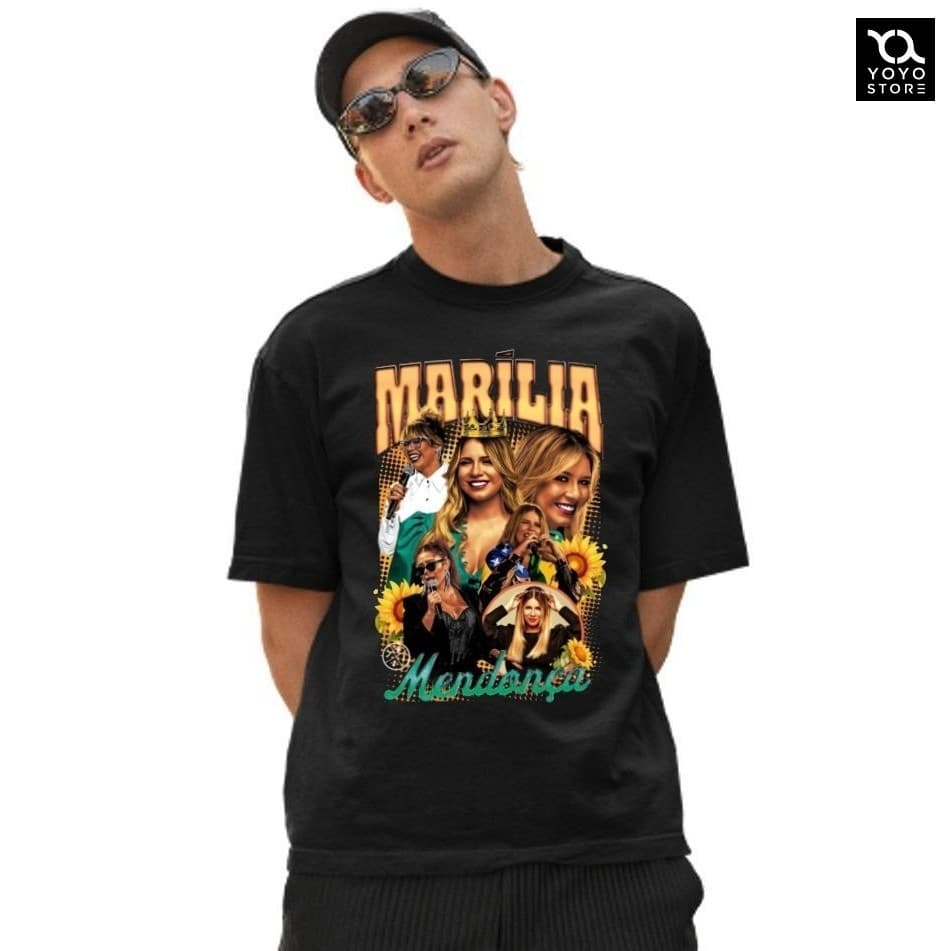 Camiseta Unissex Camisa  Cantora Marilia Mendonça  Promoção A Melhor