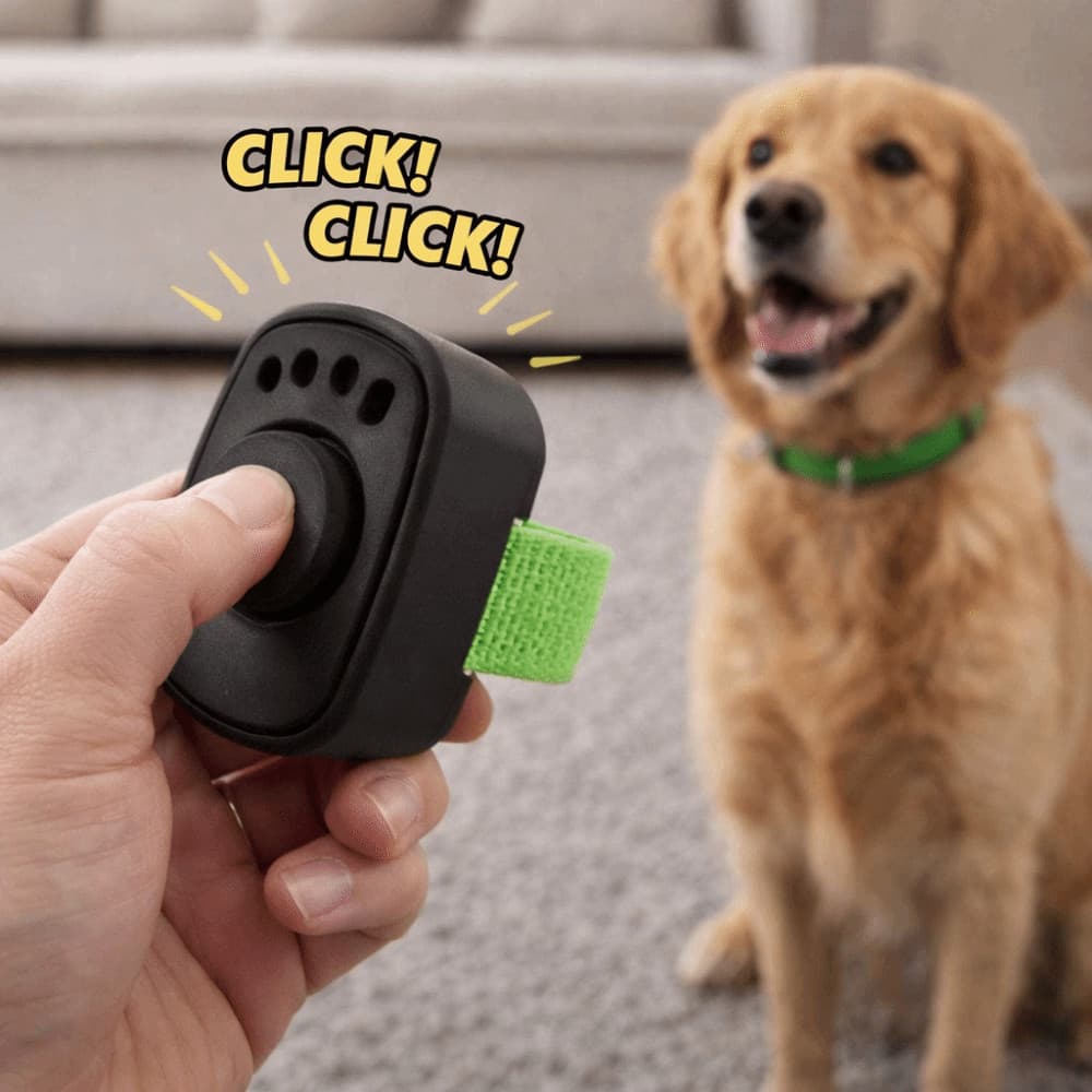Pet Clicker Trainer , Clickers Profissionais Leves Para Treinamento De Polegar De Cachorro , Mini Anel De Dedo