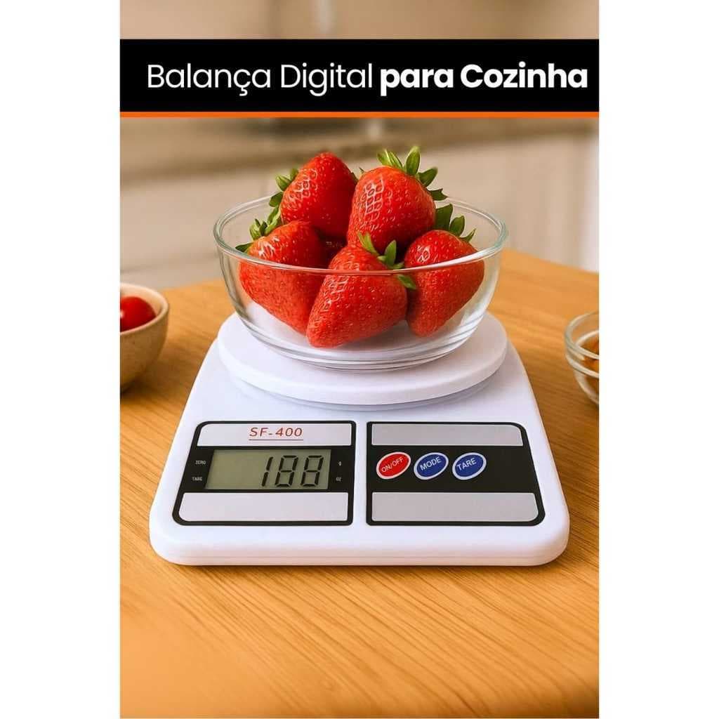 Balança 10 kg Eletrônica academia Digital de Cozinha 10kg – Alta Precisão GP60012