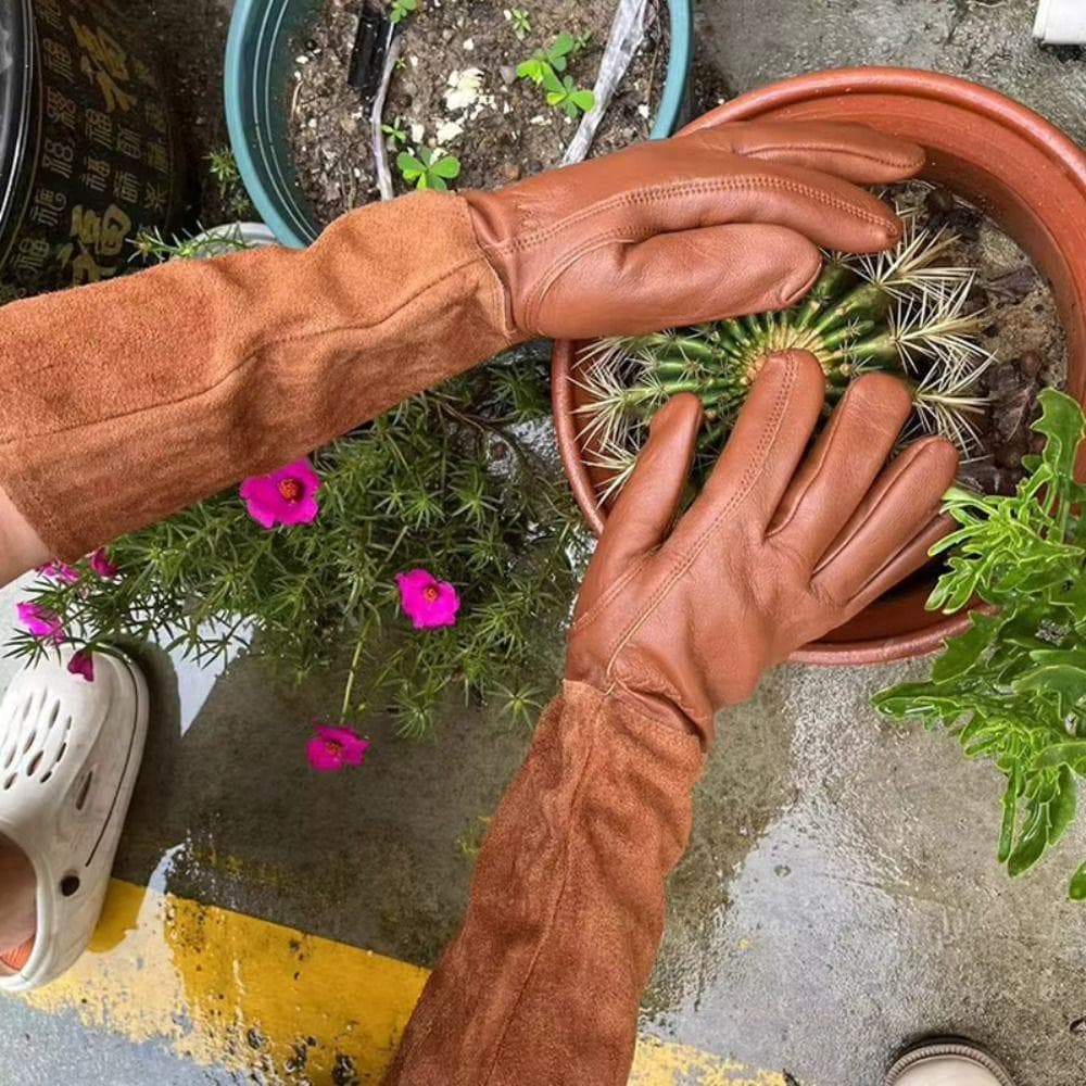 Luvas De Jardinagem , Térmicas De Inverno Resistentes Ao Desgaste De Manga Comprida Trabalho Ar Livre Antiderrapantes De