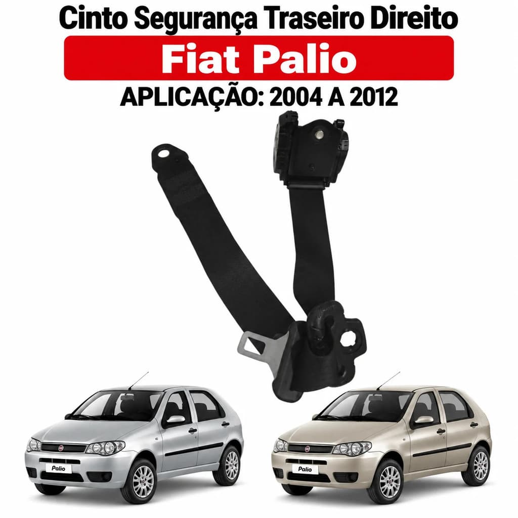 Cinto Segurança Traseiro Direito Fiat Palio 2004 2008 2012