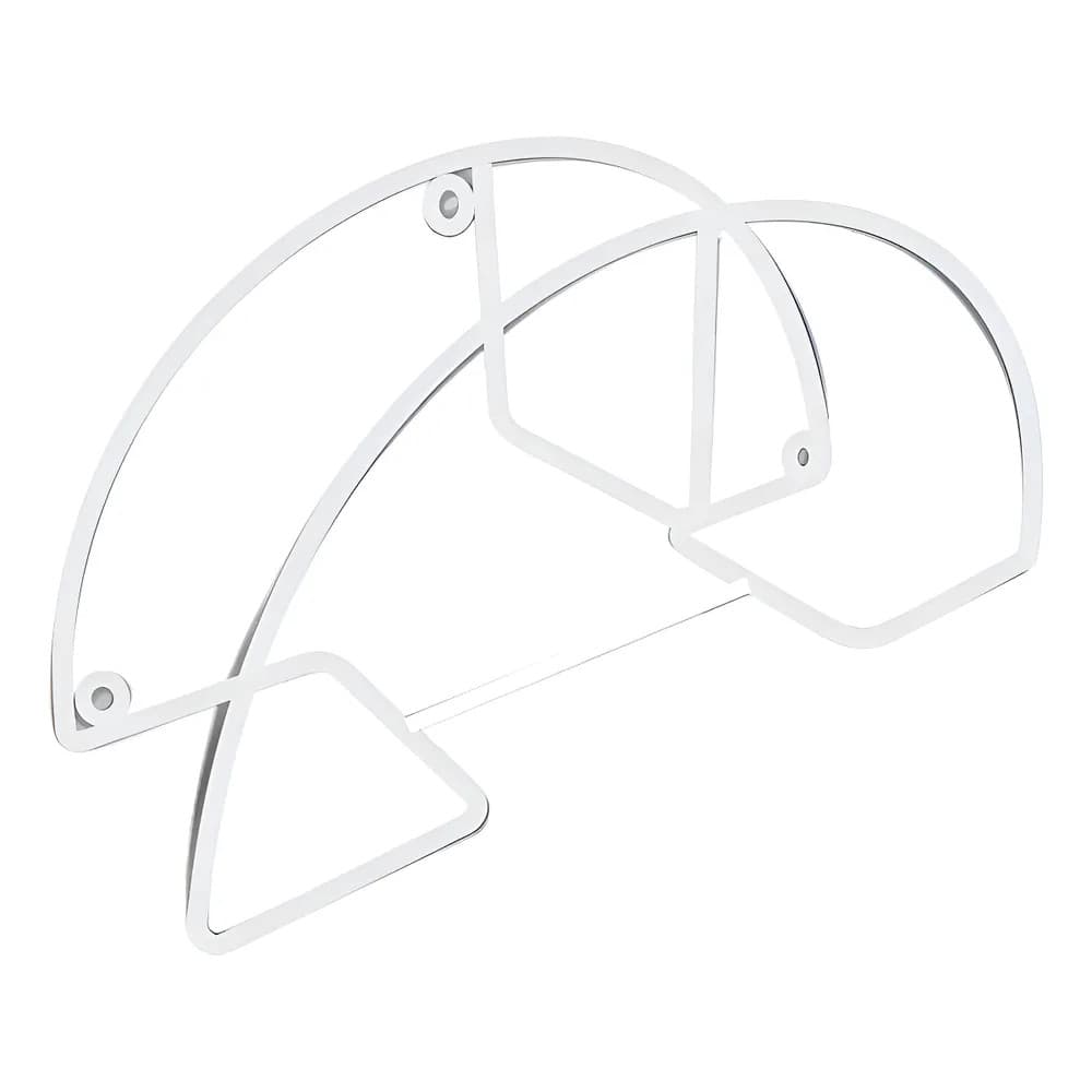 2x Suporte Enrolador Mangueira Jardim Branco
