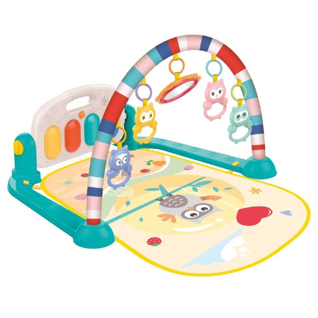Tapete de Atividades Baby Guta Guti com Piano Musical e Brinquedos Móbile- DM Toys