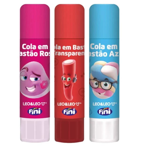 Cola Bastão Colorida 10 Gramas Fini - 1 Und Leo&Leo