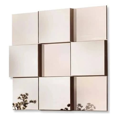 Espelho Decorativo Liverpool 3d Vidro Painel Montável 9 Pçs