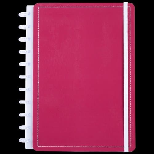 Caderno Grande Capa Dura Resistente Folhas Reposicionaveis Estilo Vintage Anotacoes Estudos Planejamento