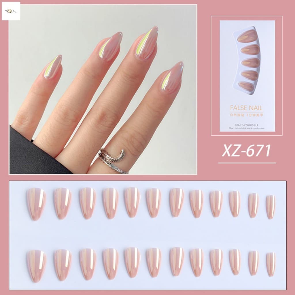 Unhas Falsas Médias , Textura Suave E Não Granulada Para Arte Em DIY