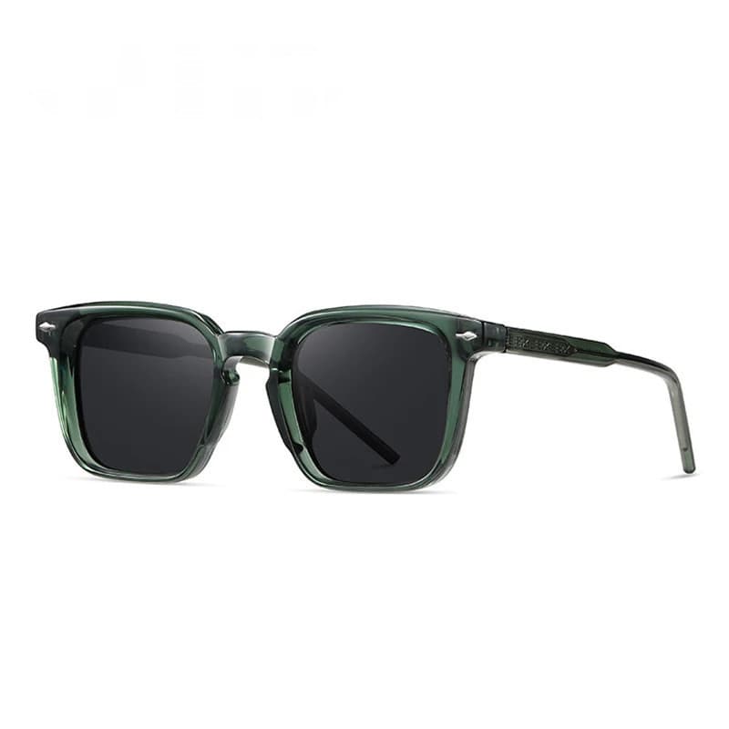 Moda Quadrada Masculina Luxo Polarizado Óculos De Sol Retro Claro Anti Luz Azul Feminino Punk Rebites UV400