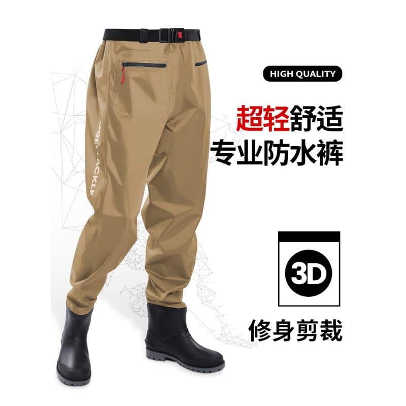 Calças subaquáticas na cintura, sapatos de água, macacão de corpo inteiro, calças de chuva, botas de chuva, peça única,