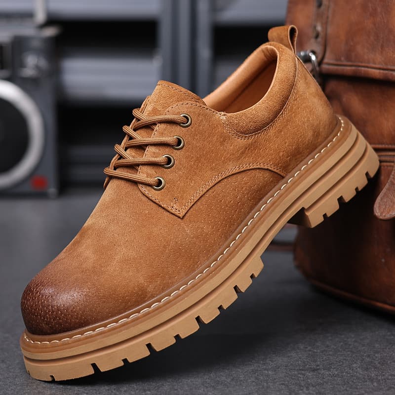 Martin sapatos masculinos de couro genuíno primavera outono novo estilo sapatos masculinos de cano baixo All-Match marti