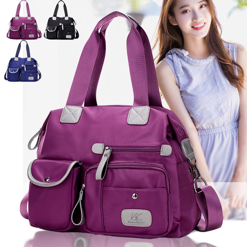 2024 novo estilo versão coreana All-Match bolsa de lona náilon Oxford pano bolsa feminina bolsa de ombro saco do mensage